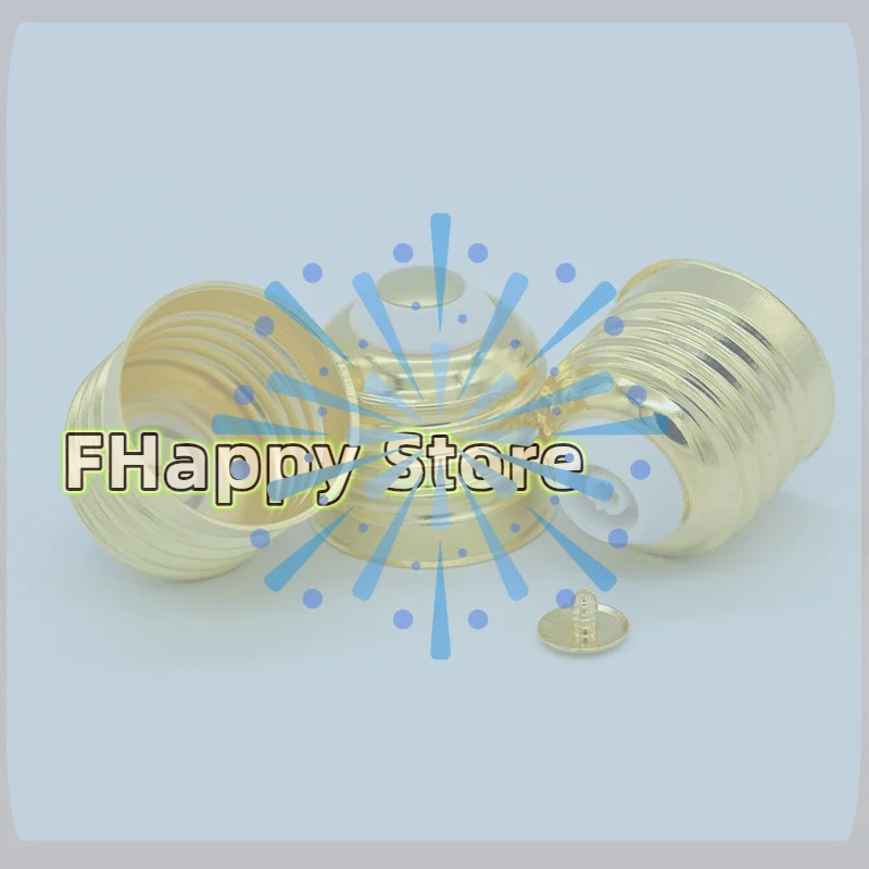10Pcs Solder/Solder-Free Lamp Socket E27 Nickel-Plated Copper Screw Lamp Cap LED Bulb Socket Accessories