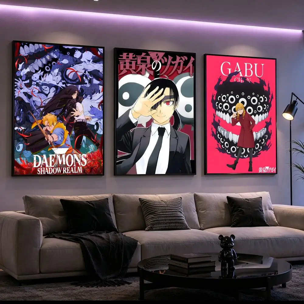 manga Daemons of the Shadow Realm Poster Poster HD Printing Cyberpunk Style Wall Art Home Decor For Gaming Room Living Gift Idea