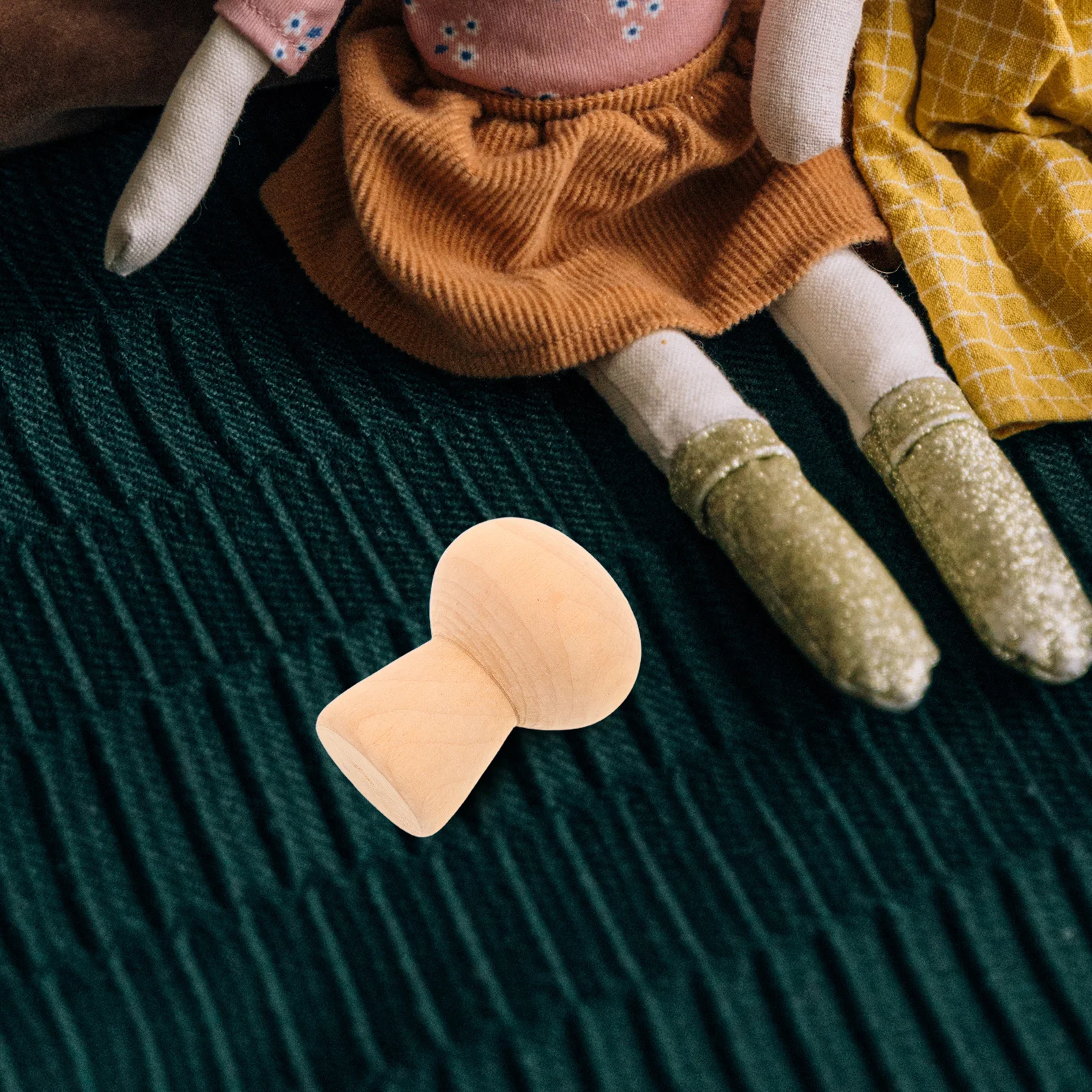 30개 어린이용 페인팅 버섯 모양 미완성 목공예품 창의적인 예술 놀이용 미니 버섯 장식품 DIY 가족용