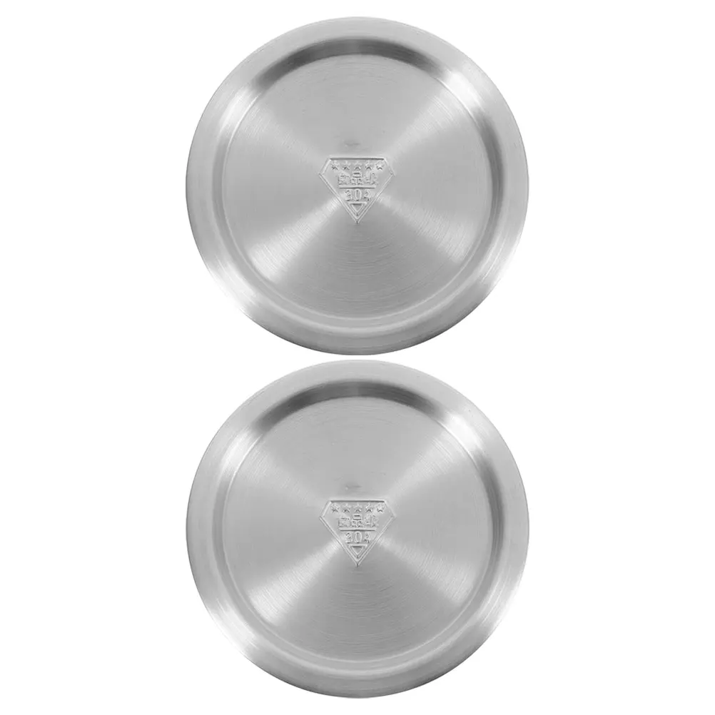 

2Pcs Stainless Steel Universal Pot Lid Fits 12.3-14cm Cookware Pan Cover Skillet Lid Easy Clean Heat Retention