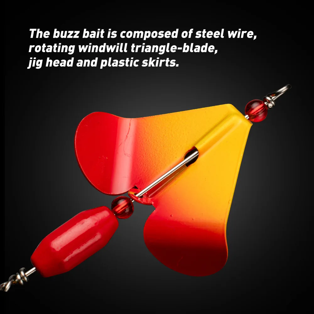 Barba señuelo Chatter Buzzbait 19 g para lubina y pike walleye con solapa - imagen 5