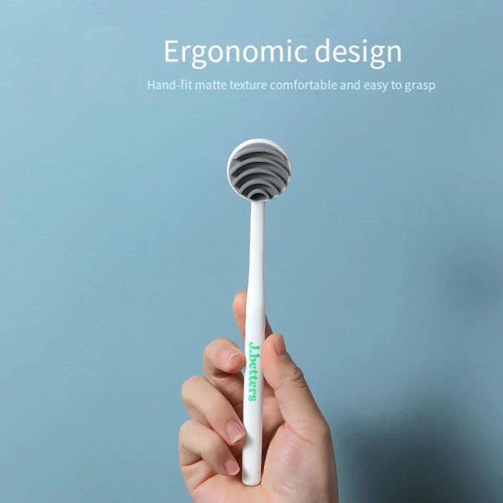 

Oral Care Cleaner Remove Tongue Coating Fresh Breath Tongue Scraper Brush Plastic Oral Mouth Hygiene Care