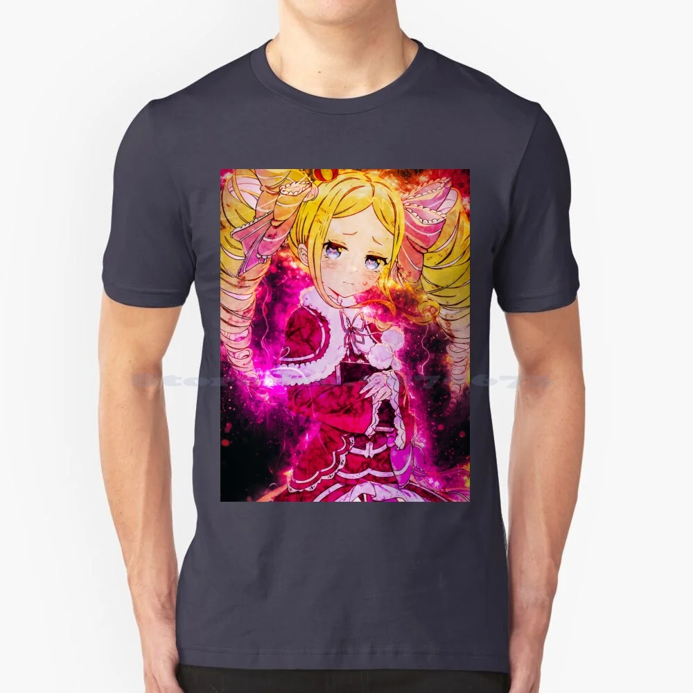 Beatrice Re Zero T Shirt 100% Cotton Tee Japanese Re Zero Rem Emilia Puck Beatrice Crusch Ram Ferris Echidna Elsa Granhiert