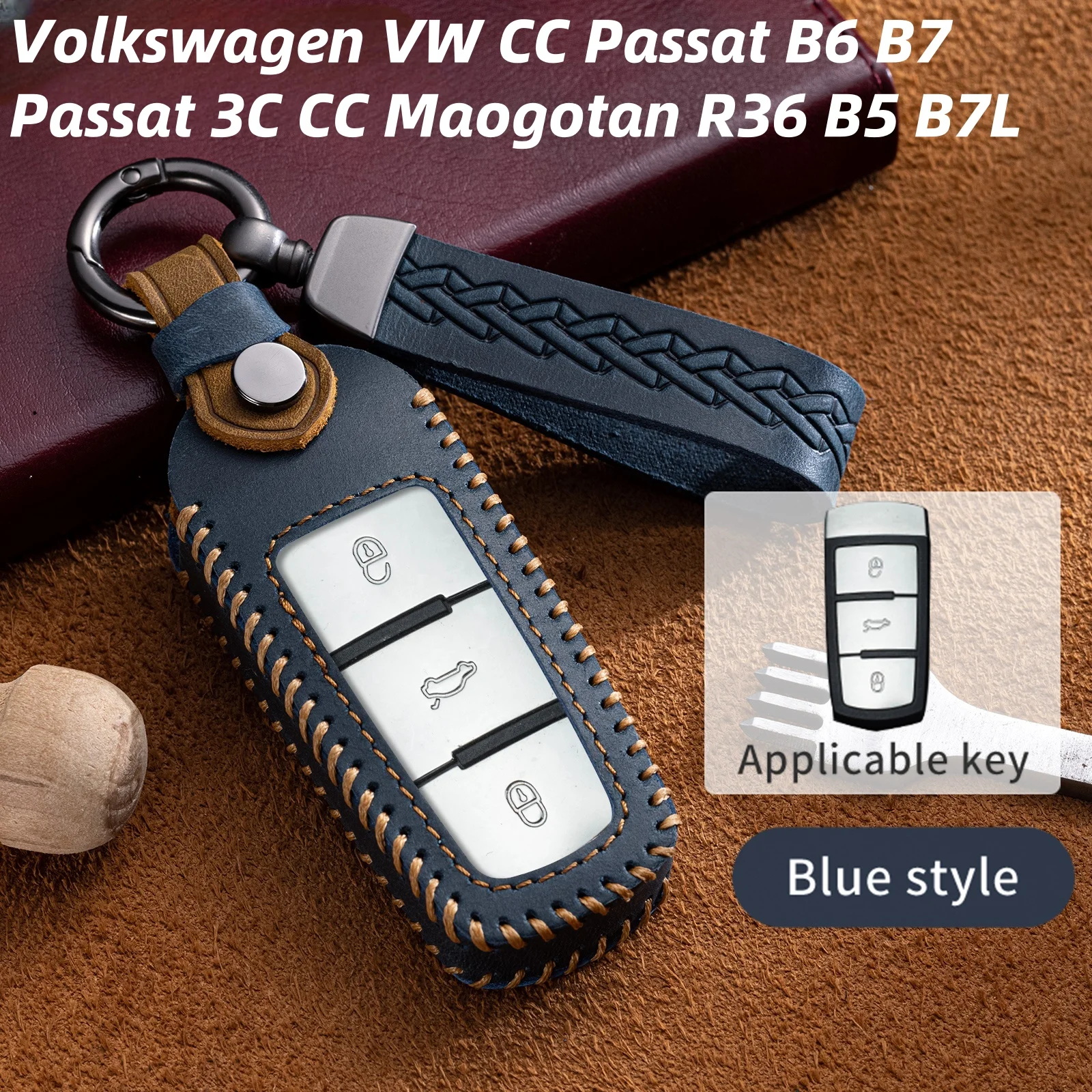

3-кнопочный удаленный автомобильный ключ для Volkswagen VW Passat CC B6 B7 B7L 3C R36 Maogotan B5, сменный чехол для смарт-брелока