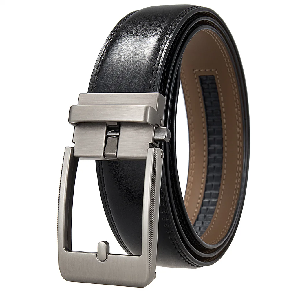 Business Gürtel für Männer Echtes Leder Automatische Männer Gürtel Luxus Hüftgurt Designer Gürtel Männlich Hohe Qualität Fashion Formal – Detail 6