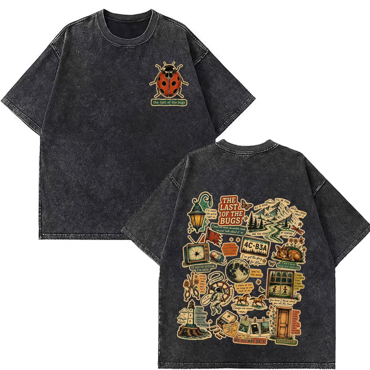 Noah Kahan The Great Divide Tour 2026 Graphic Vintage Washed Tees Men Women Fashion T-shirt Casual High Quality Cotton T-shirts