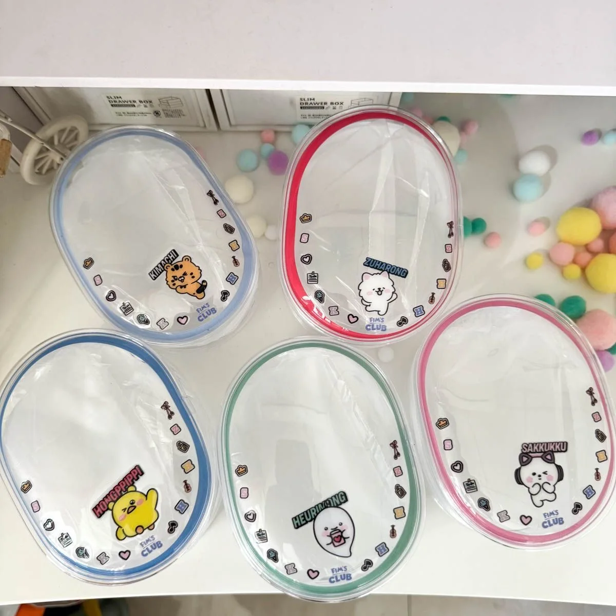 

Le Sserafim Small Bag Doll Bag Decorative Bag 13.5*10.5*5cm Cartoon Cute Pvc Storage Bag Cosmetics Bag Sakura Kim Chaewon Huh Yunjin Kazuha Hong Eunchae Kpop