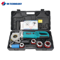 2300W Pipe Threading Machine Electric Pipe Threader Heavy-Duty Hand-Held Power Drive Kit Pipe Threader Machine Copper Motor 220V