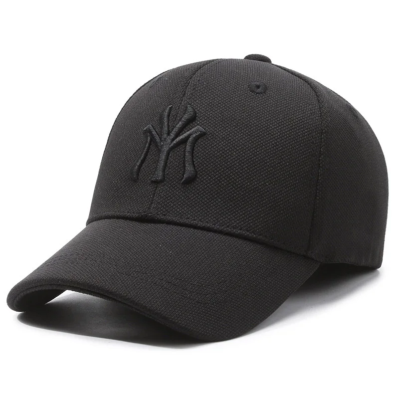 KCZAKA Mens Fitted Cap Back Closed Baseball Caps Casual Letter MY Embroidery Stretch Full Closed Hats Hard Top Street Sun Hat