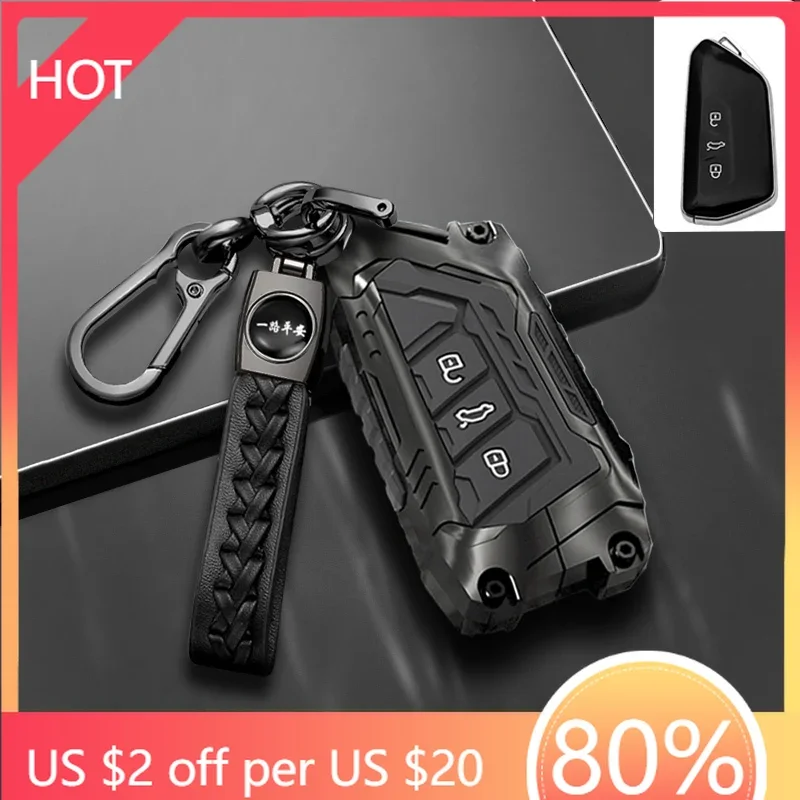

Golf 3 4 MK3 MK4 2026 Hot For VW VOLKSWAGEN For VW Golf 8 Mk8 GTI GTD R ID3 ID4 2020 Zinc Alloy Silicone Car Key Case Fob Holder