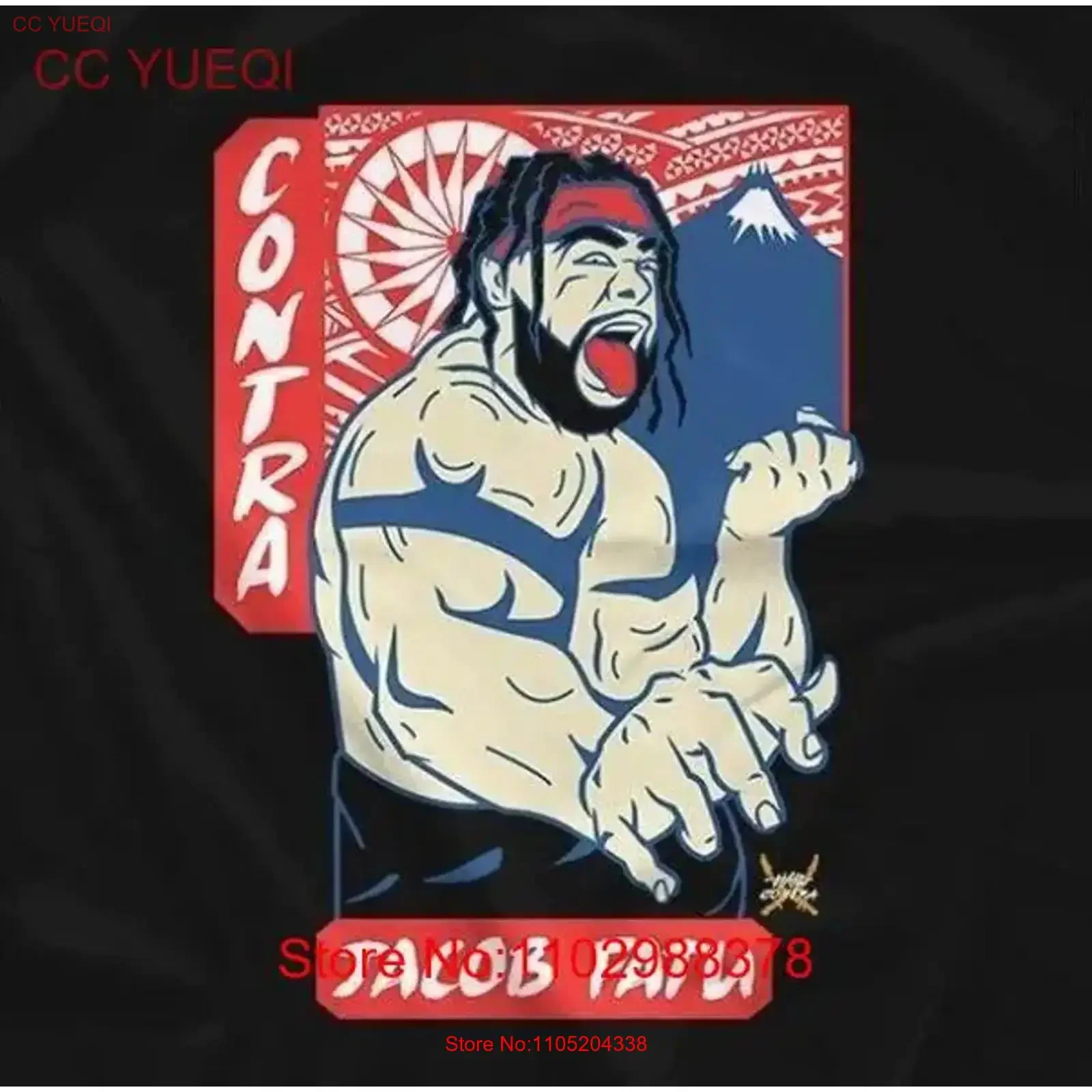 Jacob Fatu 100 Cotton All Size To 4XL T Shirt For Fan BH149 vintage Washed Top For Everyday Wear streetwear Stylish Stretched