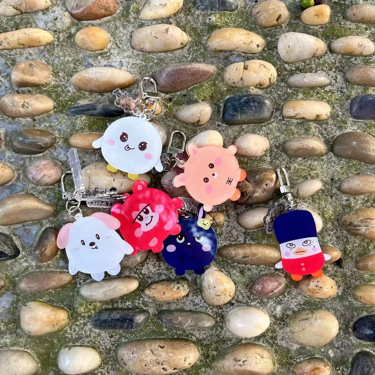 KPOP RIIZE Acrylic Three-piece Cartoon Keychain Pendant SHOTARO EUNSEOK SUNGCHAN WONBIN SEUNGHAN SOHEE ANTON Fans Collections