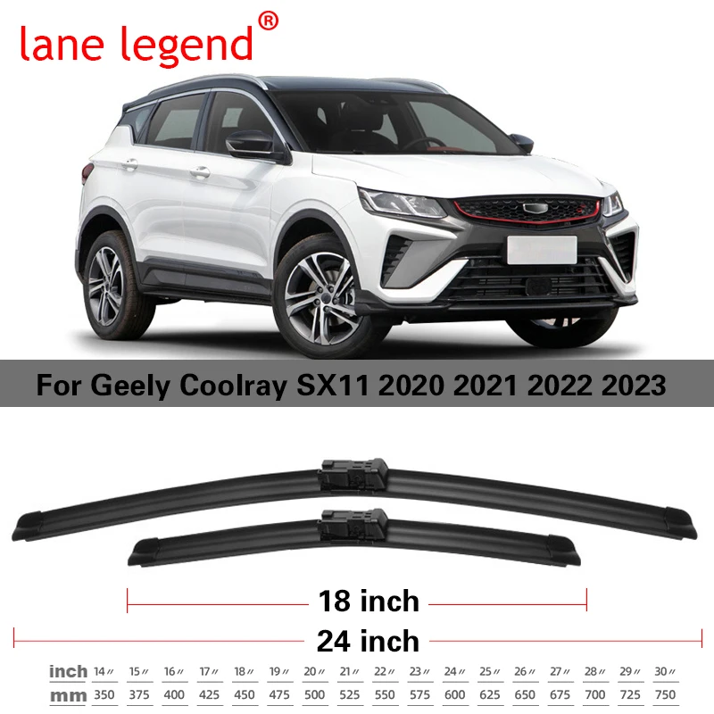 Car Wiper Blades For Geely Coolray SX11 2023 2022 2021 2020 Car Accessories Front Rear Windscreen Wiper Blade Brushes Cutter