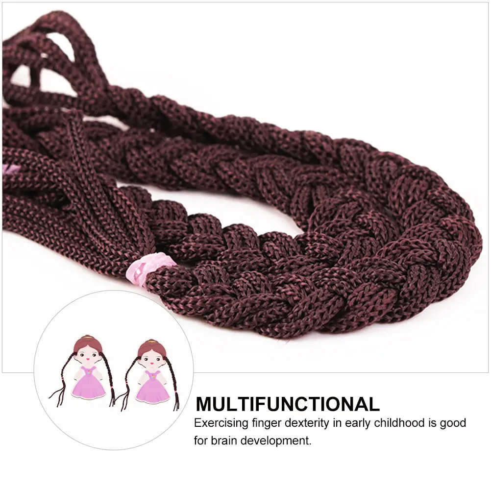 

2Pcs Braiding Game Early Educational Plaything for Kids DIY Hand Eye Coordination Logical Thinking Development
