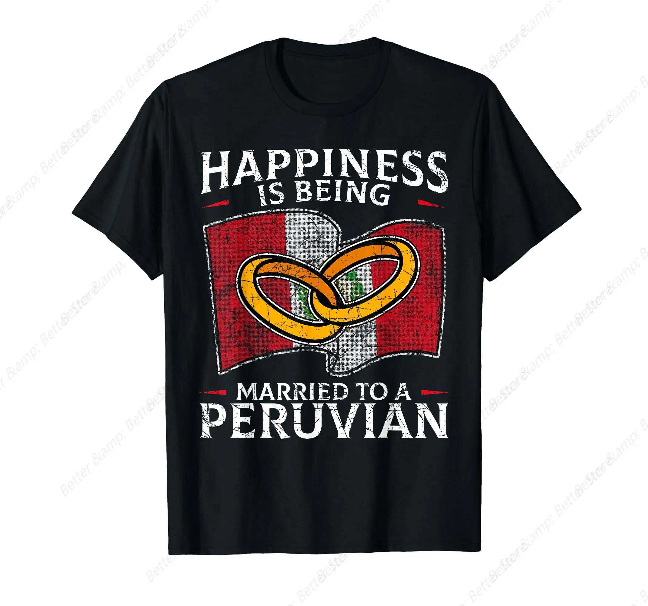 Peruvian Wedding Republic of Peru Married Heritage T-Shirt