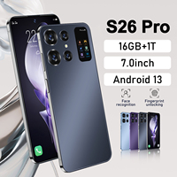 Original S26 Pro smartphone 7.0inch Screen 22GB+2TB 7000Mah Android13 cellulare Dual Sim Face Unlocked CellPhone 5G Mobile Phone