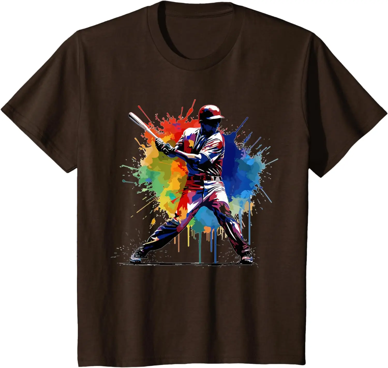 Baseball player Paint splash T-Shirt