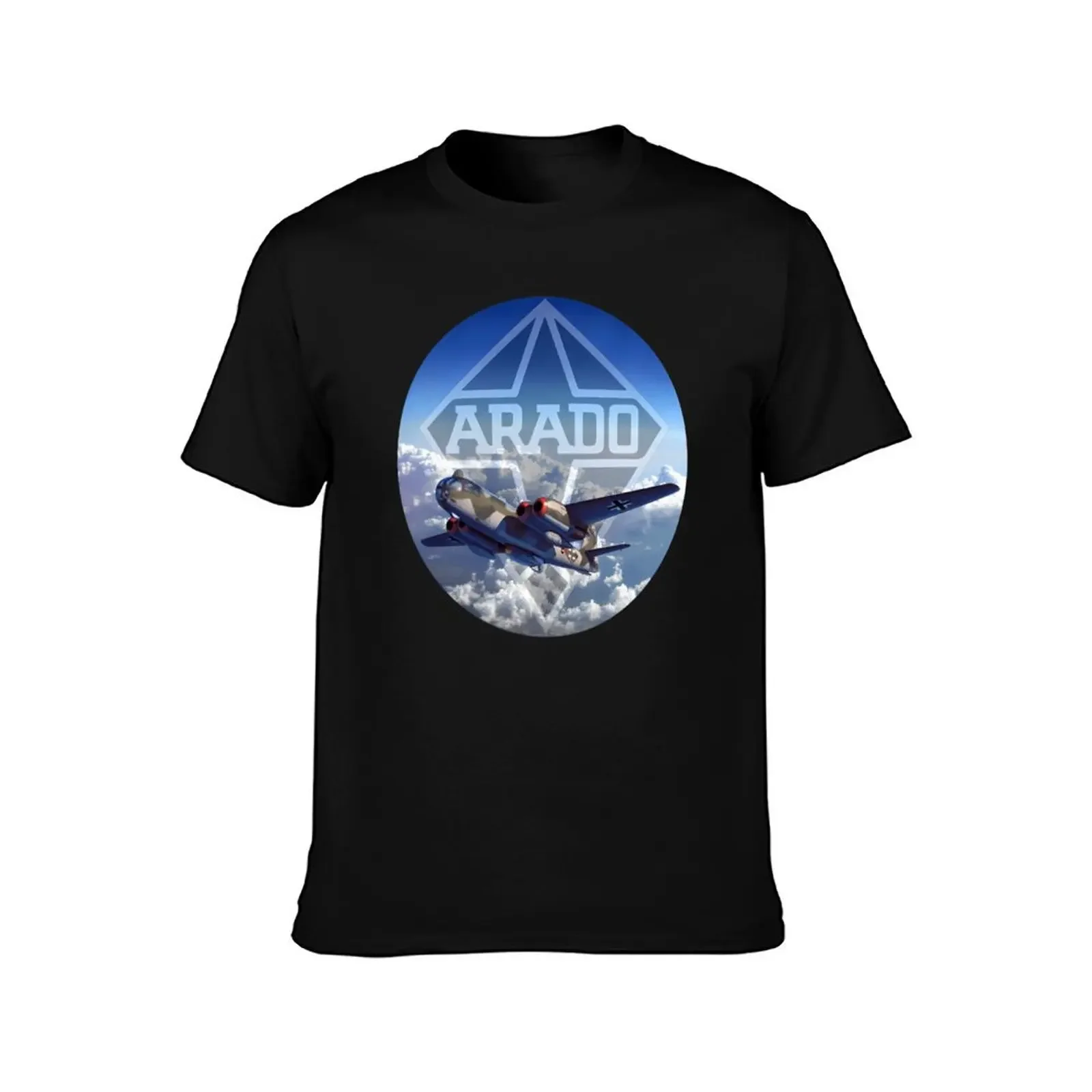 Arado 234 With Arado Company Logo T-Shirt man t shirt Anime t-shirt Men's cotton t-shirt