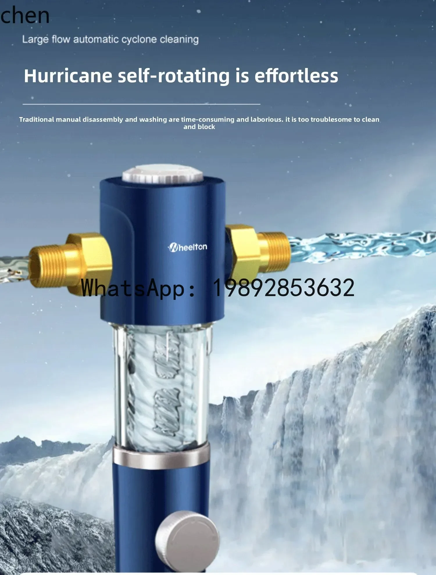 pre-filter household backwash water purifier automatic cleaning water dispenser whole house