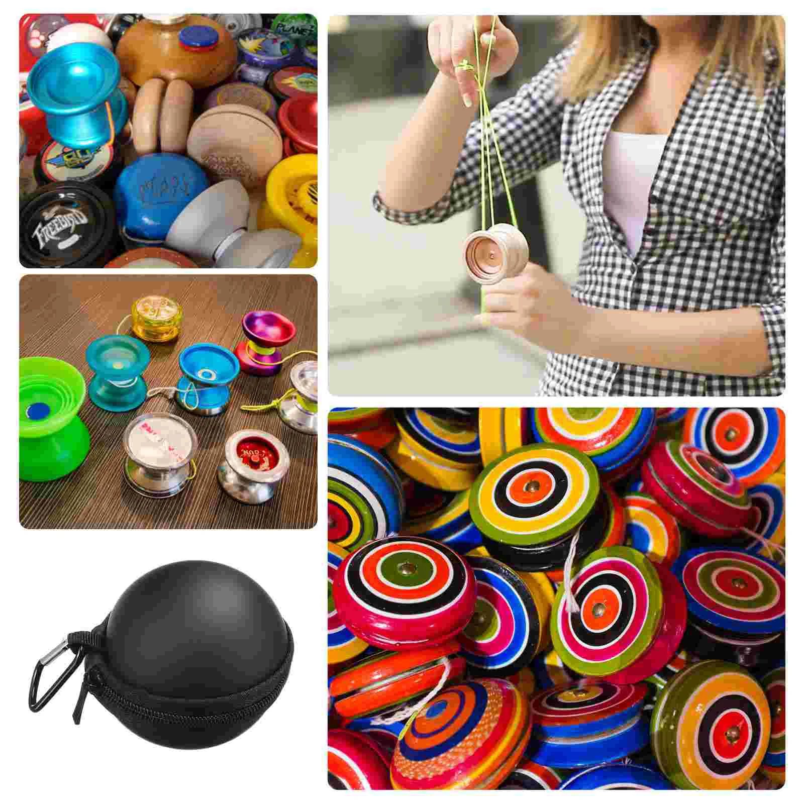 Headphones Stand Ball Storage Case Yo-Yo Ball Yoyo Buckle Eva Headphones Stand Containers Yo-Yo Plaything Organizer