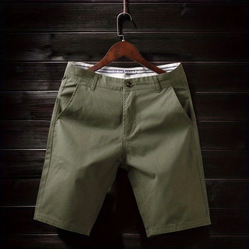 2026 Men Summer Thin Loose Casual Cargo Shorts, Breathable American Style Outdoor Five-Point Ice Silk Mid Pants