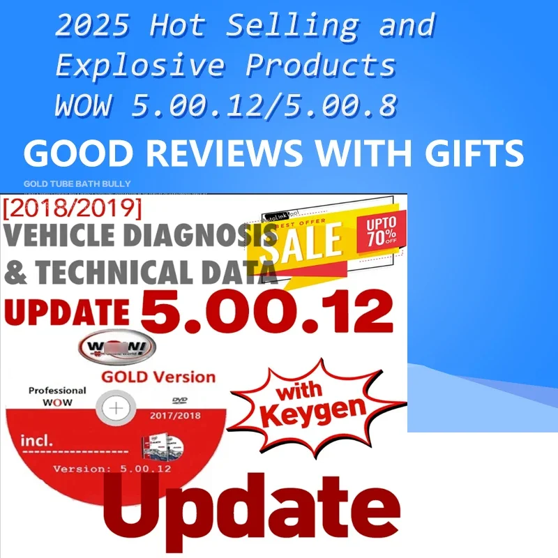 

WOW!2025 Hot Sale V5.00.12 WOW 5.00.8 R2 TCS Multi-Diagnostic Car Software Repair Tool with Kengen