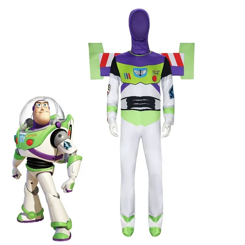 

Adult Toy Story Buzz Lightyear Cosplay Costume Bodysuit Wing Suit Halloween Party Cosplay Costumes Jumpsuits For Women Men