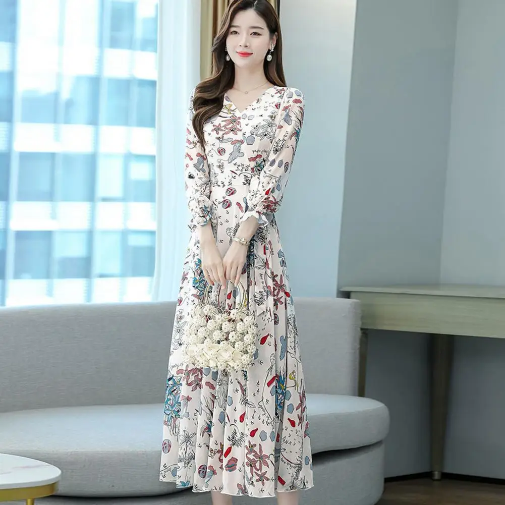 Chic Dress  A-line Colorful Women Spring Dress  Boho Prom Spring Fall Dress