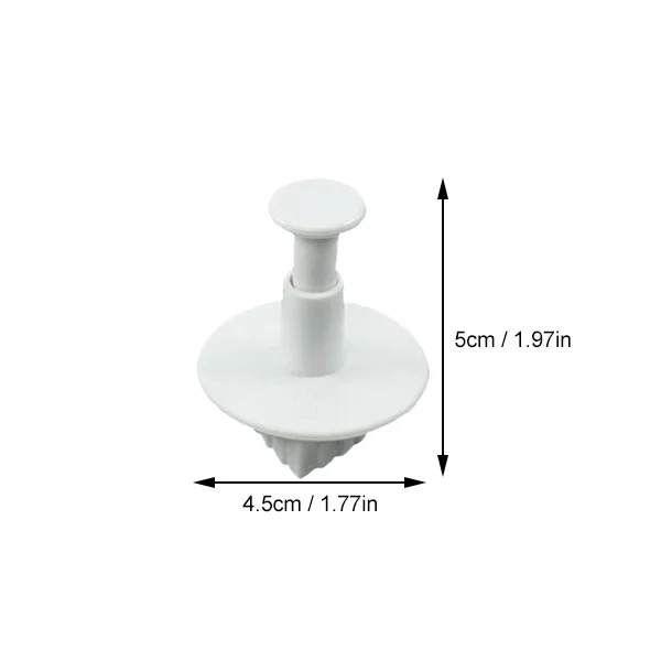 

3Pcs Rose Leaf Fondant Plunger Cutters Set ABS Plastic Different Sizes for Sugar Paste Marzipan Wedding Anniversary