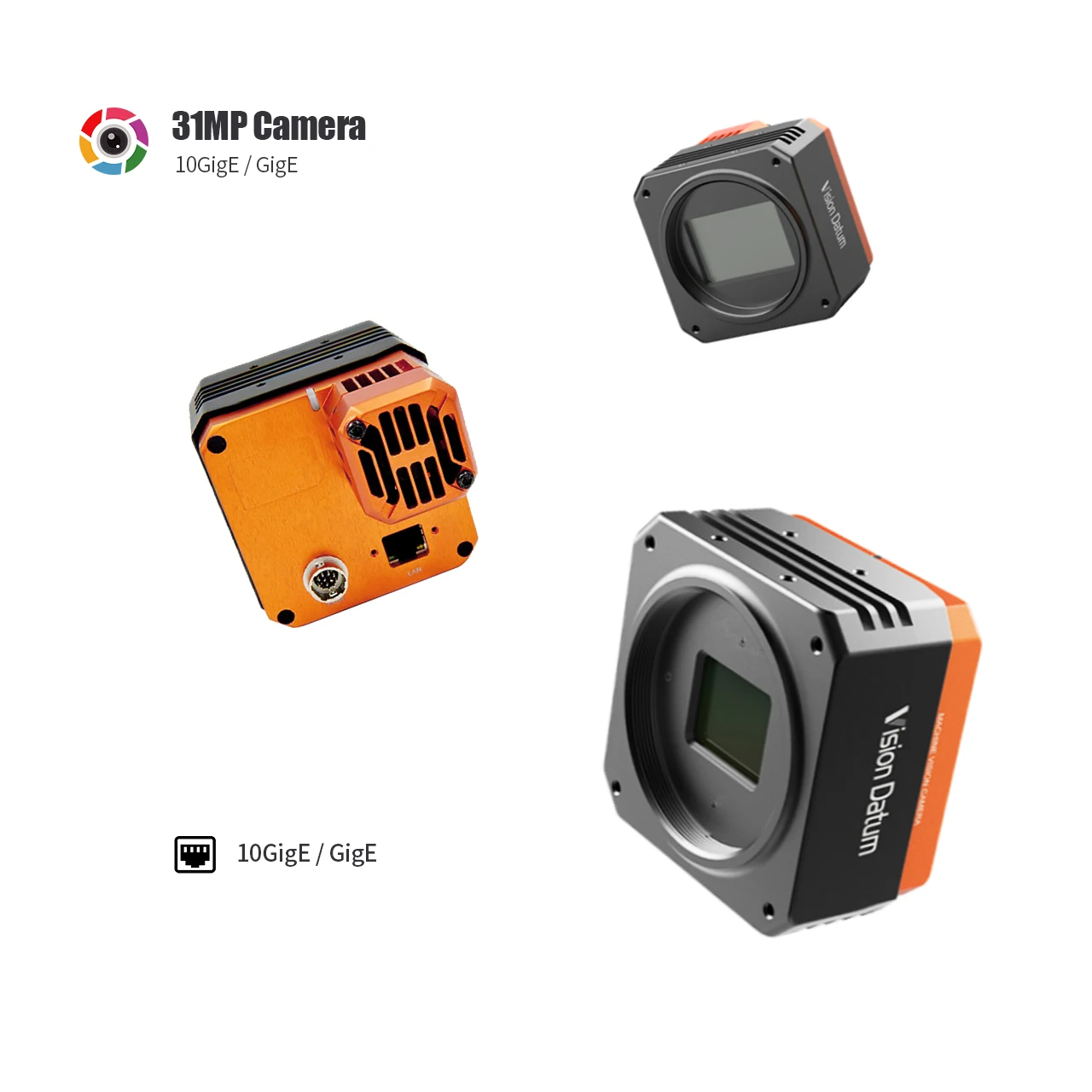 Printing Quality Inspection High Performance 31mp Imx342 Global Cmos Gige Industrial Mini Camera For Medical Image Analysis
