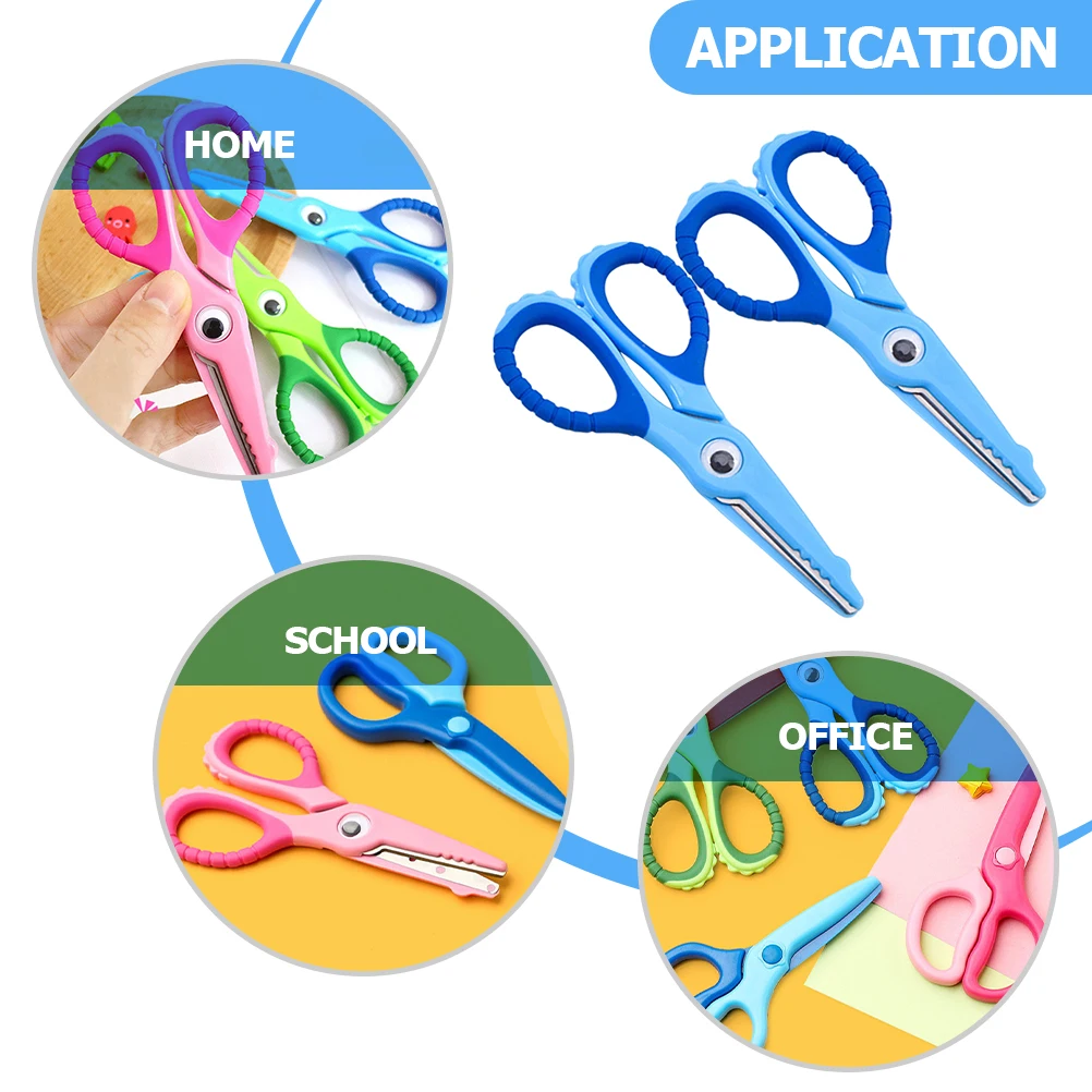 Tijeras de seguridad con punta redondeada, tijeras artesanales pequeñas para cortar papel, manualidades para el hogar y la escuela, 2 uds.