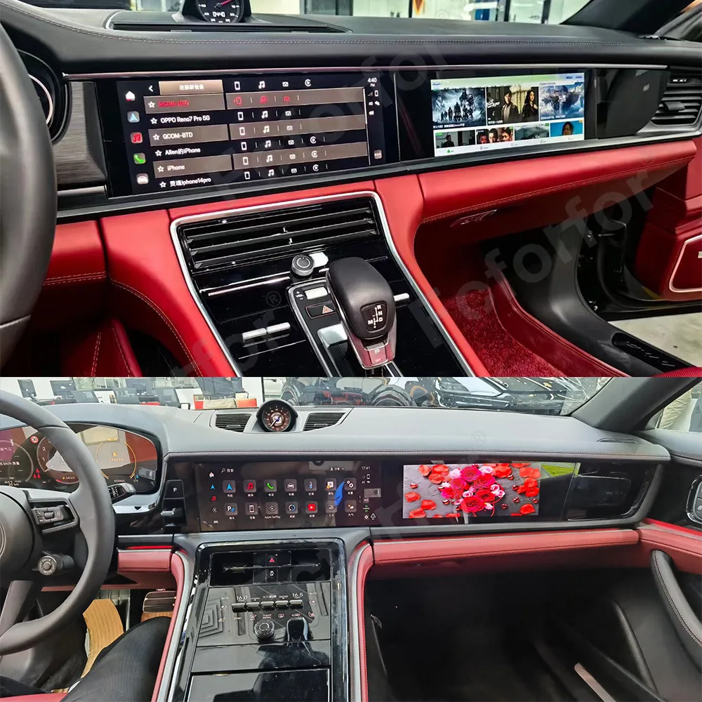 Instrumento Android para Porsche Panamera 971 2017-24, Co Pilot Entertainment, Rádio do carro, Navegação GPS, Estéreo, Tela QLED Digital