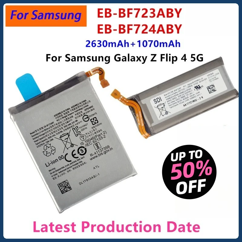 

EB-BF723ABY EB-BF724ABY Аккумулятор для Samsung Galaxy Z Flip 4 5G F723 F724 SM-F7210 Сменные аккумуляторы