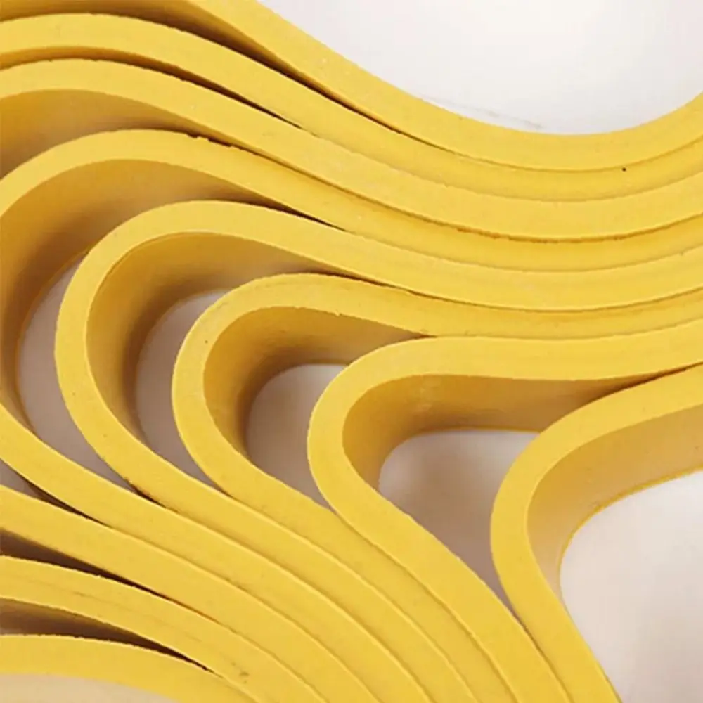 

2 Pcs 8/9/10 Inch Band Saw Tire Yellow Noise Reduction Woodworking Bandsaw Wheel Anti Slip Wear-resistant Band Saw Rubber Ring