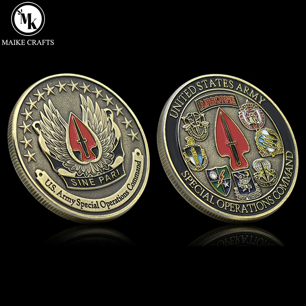 

United States Army Special Operations Command Commemorative Coin United Stated Army Challenge Coin Collect Gifts, Customize