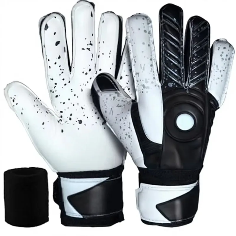 Professional Boxing Gloves, Breathable Moisture‑Wicking Lightweight PU Latex Nylon Knitted Goalkeeper Gloves