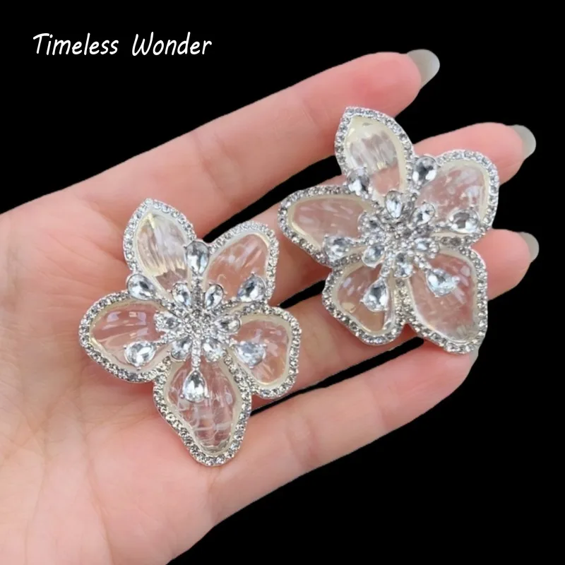 

Необычные серьги-гвоздики с кристаллами циркона и цветочным принтом для женщин, дизайнерские ювелирные изделия, сладкий подарок, редкий стильный стиль 3346