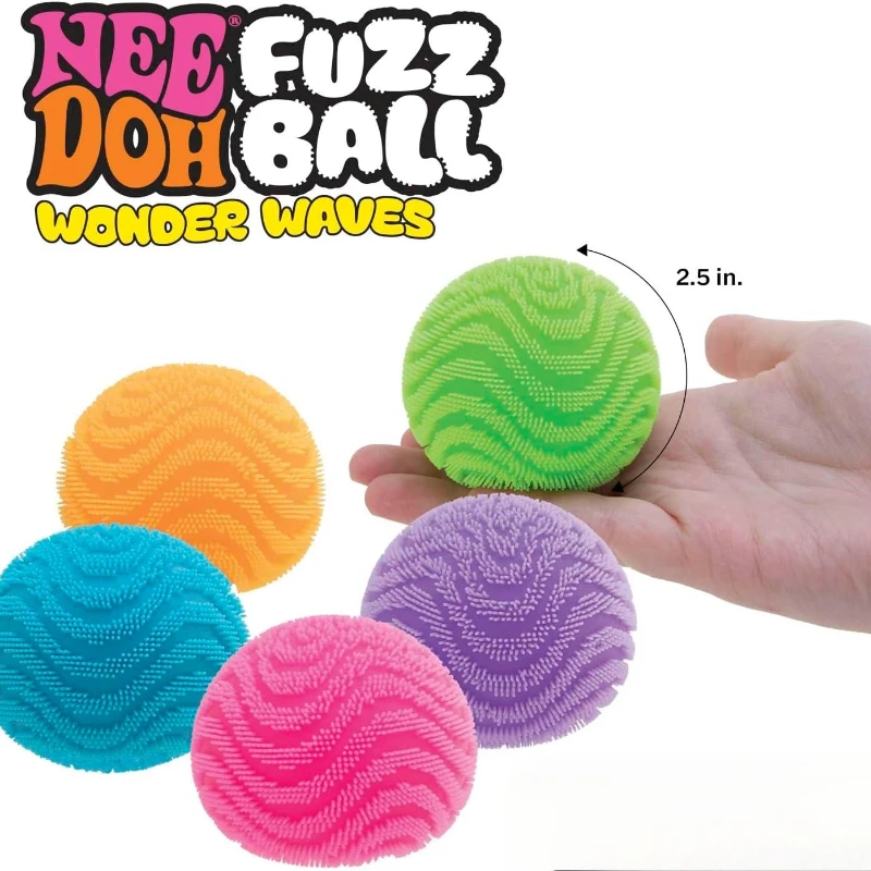 NeeDoh Fuzz Ball Blind Box Serie Desktop-Deko Stressabbau-Spielzeug Geeignet für Menschen unter Druck Spaßiger Weicher Stressball