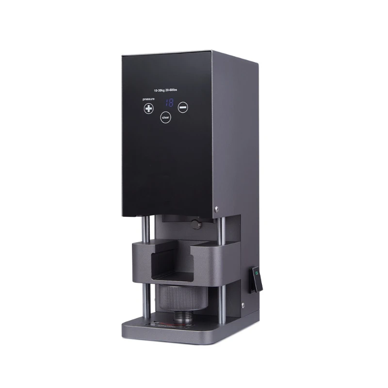 

Commercial electric 58mm coffee powder press spinning thread type powder hammer constant force automatic filling