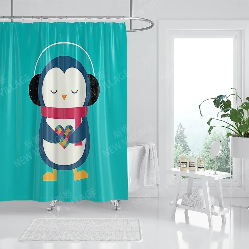 Waterproof fabric shower curtains Bathroom curtain accessories Bath curtain for shower 180x200cm 240*200 anime boho decoration image 2