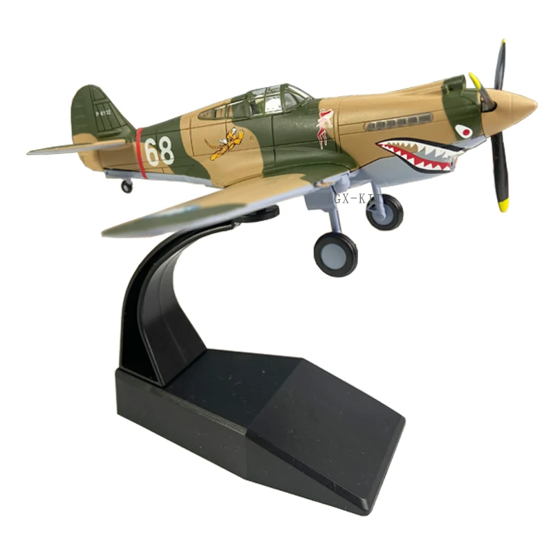 

1:72 1/72 Scale WWII Curtiss P40 Warhawk Fighter Diecast Metal Plane Aircraft Model Children Gift Toy Ornament