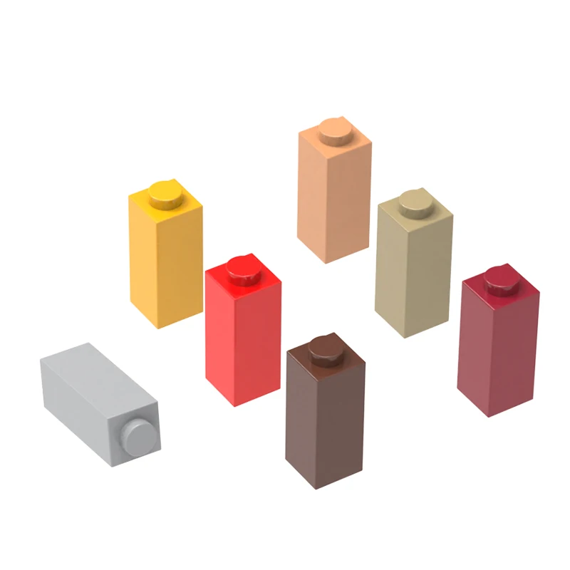 Wange 14716W 100g/125 pièces bloc de construction de pilier Moc accessoires de base compatibles avec brique bricolage enfants jouet assemblage boîte-cadeau