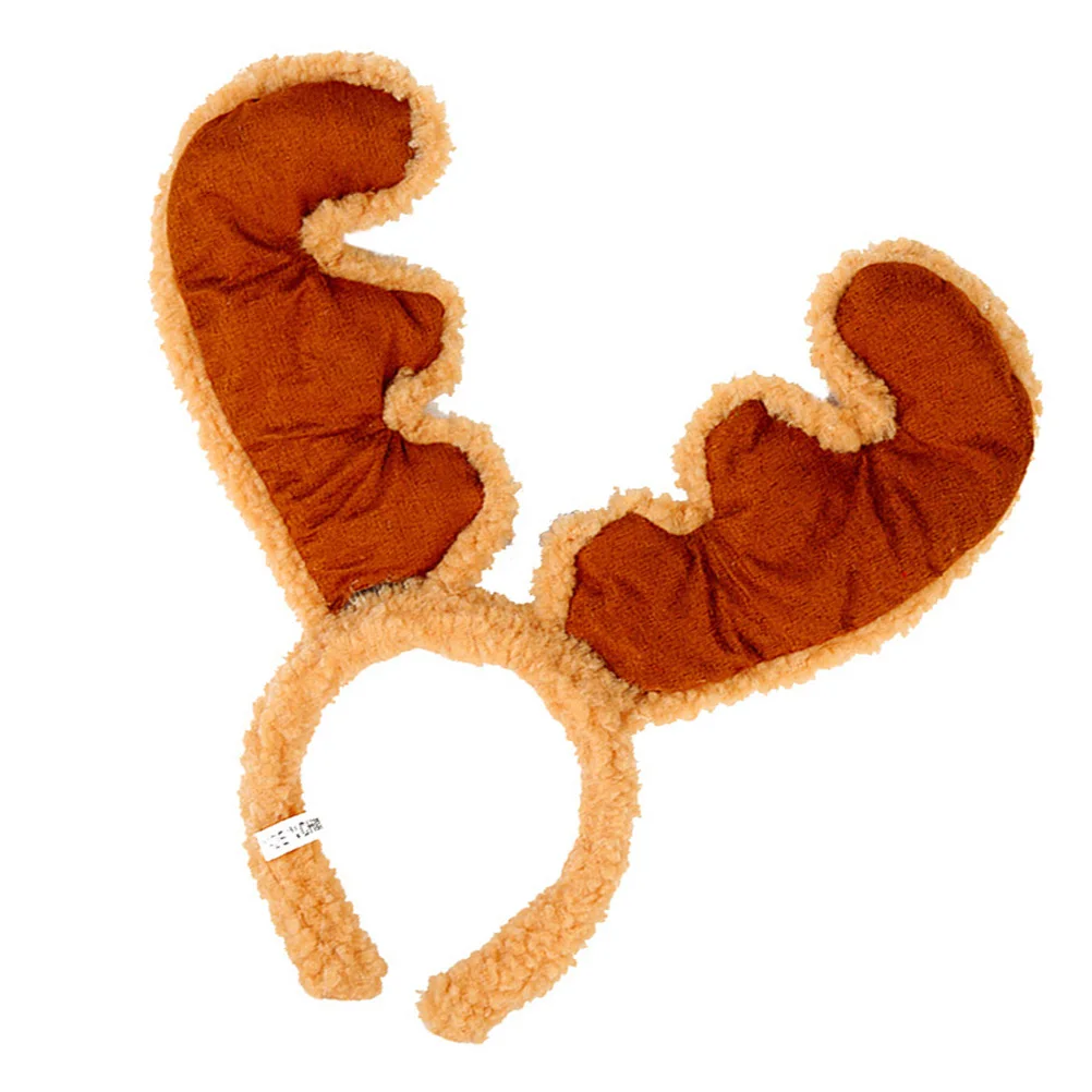 

Lamb Hairband Suedette Headbands Xmas Antlers Christmas Brown Elk Stretchy Durable Kids Adults Photography Costume Party