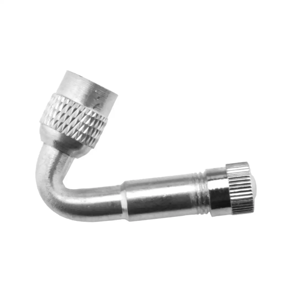 10pcs Silver 45 Degrees Angle Tire Valve Extender Extension Adapter Chrome Plated Brass for Car Truck Campers Trailer RVs