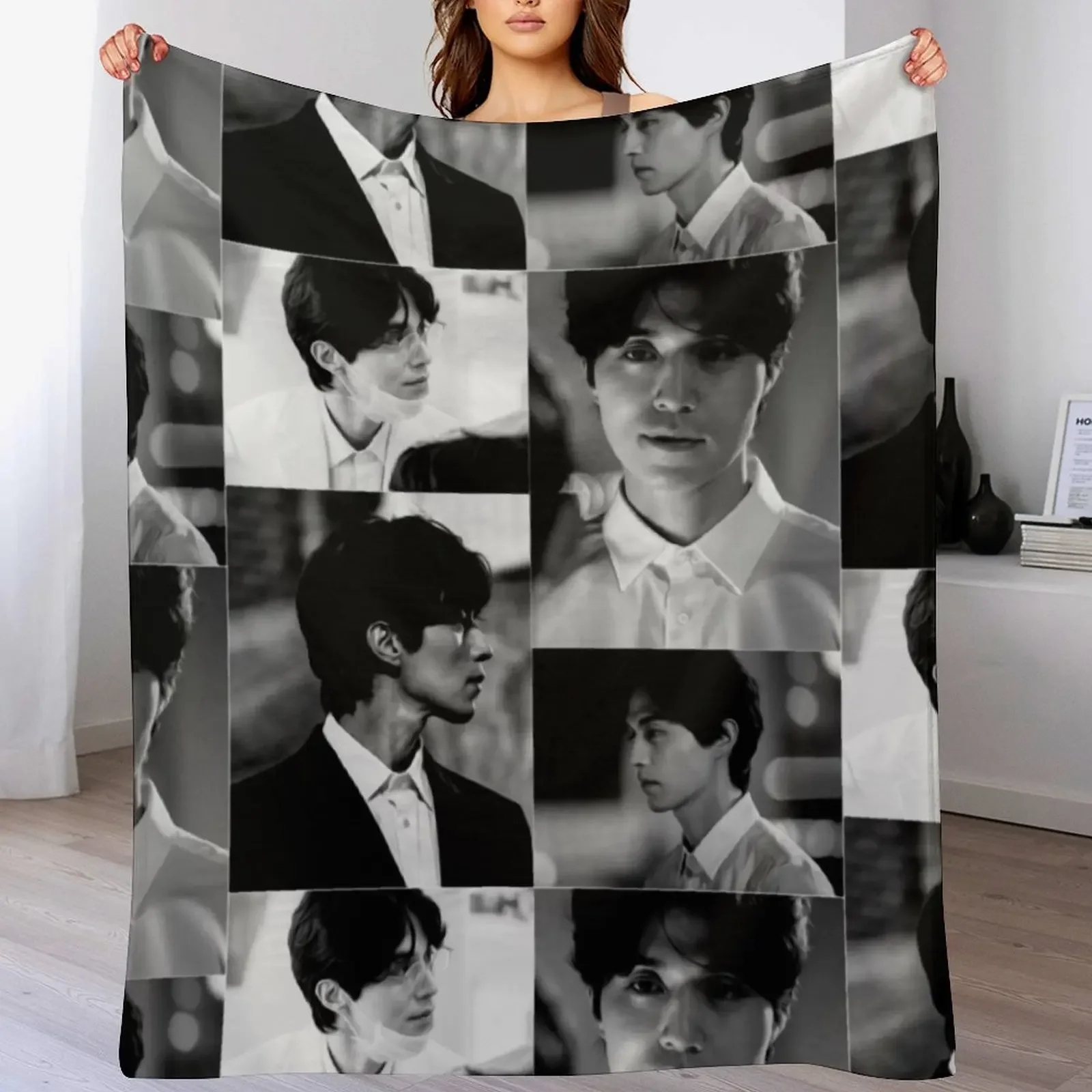 

[Lee Dong Wook + Stranger] Throw Blanket Hair Decorative Beds Thin Retros Blankets
