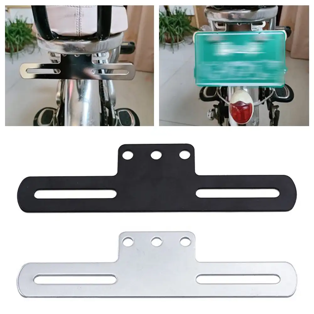 Motorcycle Plate Holder Taillight Mount Support Brackets Mudguard License Plate Bracket Electric Vehicle Equipment Accessories