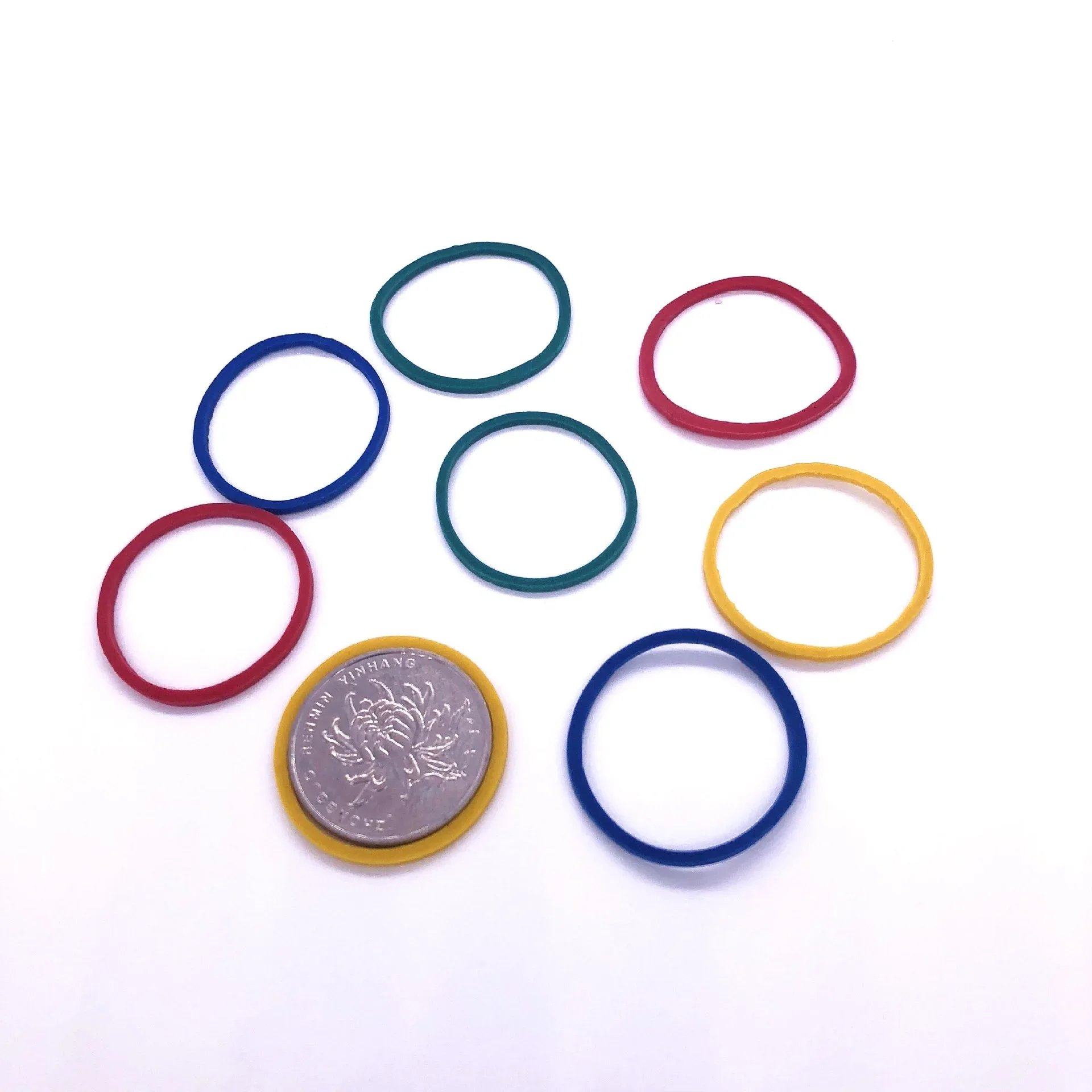 500 pcs rubber bands for rubber band gun use 15mm diameter colored rubber band with high elasticity and good quality