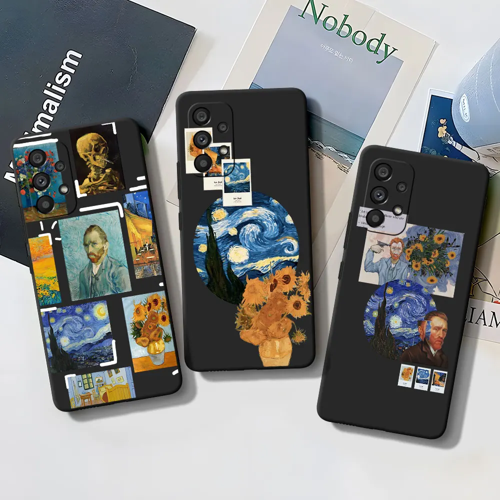 Art Van Gogh Oil Painting Case for Samsung Galaxy A55 A16 A54 A34 A12 A14 A33 A15 A21s A53 A35 A51 A11 A17 A22 TPU Phone Cover