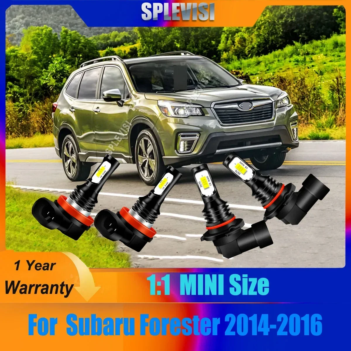 9005 H11 LED Headlight Fog Light Conversion - 50,000 Hours Life IP67 Waterproof  2/4/6Pcs For Subaru Forester 2014 2015 2016