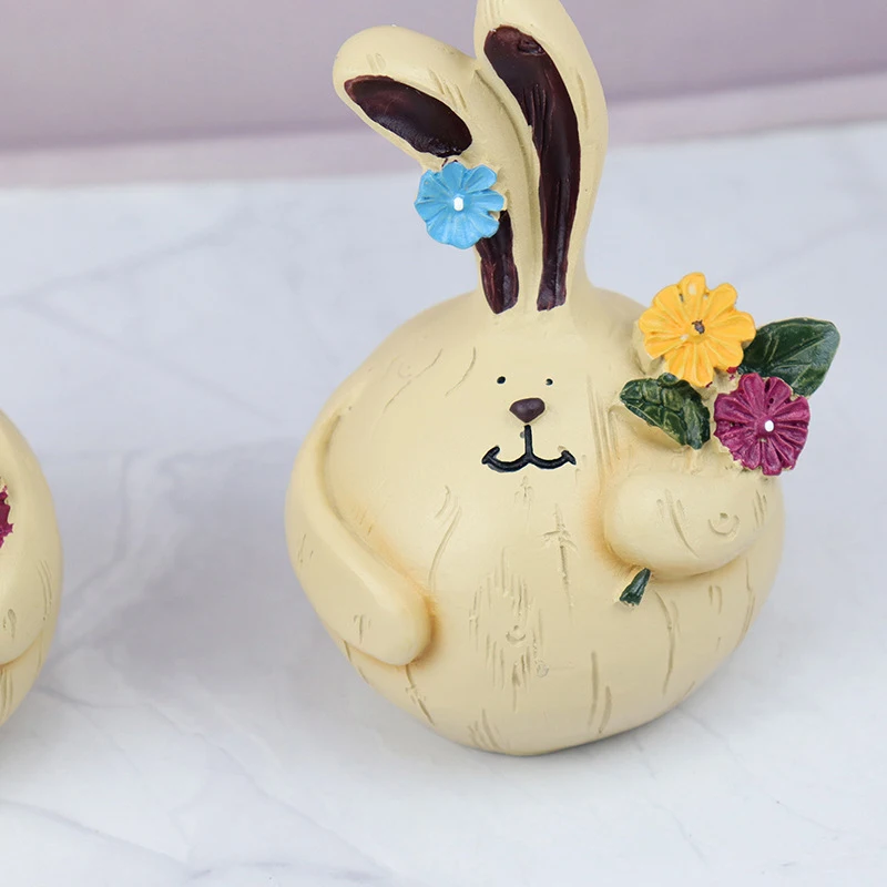 Ornamen desktop dekoratif lucu bawang putih kelinci ruang tamu dekorasi meja kantor hadiah liburan ulang tahun anak pacar